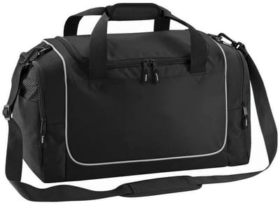 Sporttas/reistas Locker - 30 Liter - schouderband - 3 vakken - zwart/grijs - 47 x 30 x 27 cm