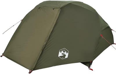 Kampeertent - Strandtent - Buitenrecreatie - Volledig waterdicht - 490 x 330 cm - Olijfgroen