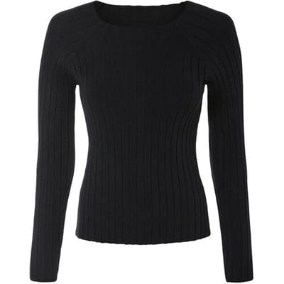 ESMARA Gebreide dames trui (Zwart, XS (32/34))