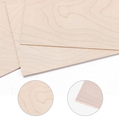 Muspor 3 Stuks Gitaarhoofd Fineer Gitaar Fineer Gitaarhoofdplaat Hals Shim Esdoorn Hout Gitaarhoofdplaat DIY white