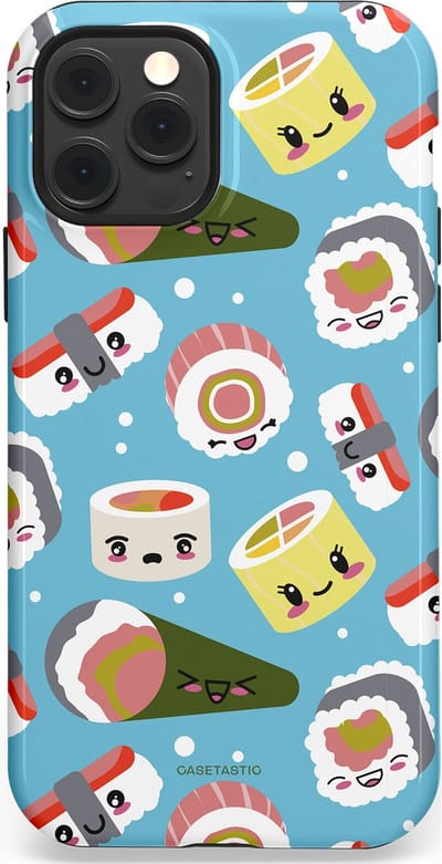Casetastic Hoesje Geschikt voor Apple iPhone 12/12 Pro Magsafe - Stijlvolle Beschermende Duo-layer Case - Sushi mania