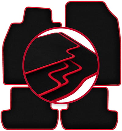 CARLUX-RED automatten voor: Renault Megane III hatchback, coupé, grand tourer, stationwagen (2008-2015)