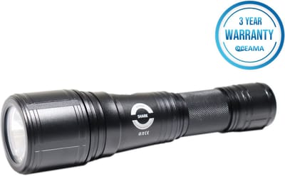 Oceama Shark - Duiklamp - Zaklamp voor onderwater - LED 2500 Lumen - Zwart