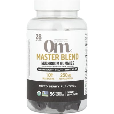 Master Blend Paddenstoel Gummies, Gemengde Bes, Vegan Gummies 56 Stuks
