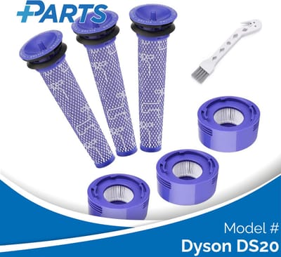 Dyson DS20 Filters (7 Stuks, Plus.Parts® alternatief voor 965661-01 / 967478-01)