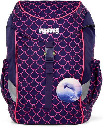 ergobag vrijetijdsrugzak rugzak Lumi-Edition Mini Backpack 10L PerlentauchBär donkerpaars