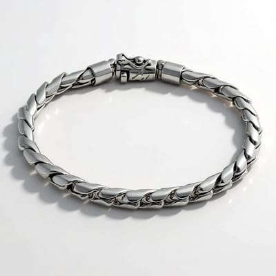 Cavill - Zilveren Armband 925 Sterling Zilver - Handgemaakte Luxe Bali Barong Armband - Gevlochten Design - Stijlvol & Robuust - 20,5 cm