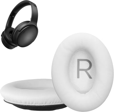 kwmobile 2x oorkussens geschikt voor Bose QuietComfort 45 / QC45 / SC - Earpads voor koptelefoon in wit