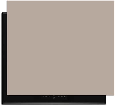 KitchenArt - Taupe Mist – Inductie Beschermer - 52x35 cm - Kookplaat Beschermer - Luxe Afdekplaat Inductieplaat - Anti-slip & Oprolbaar - Beschermmat Inductiekookplaat
