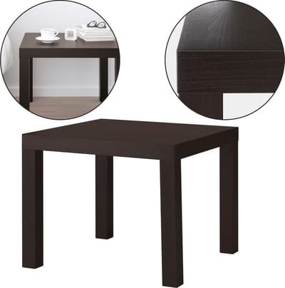 Zwartbruine salontafel 55x55 cm- 801.042.68