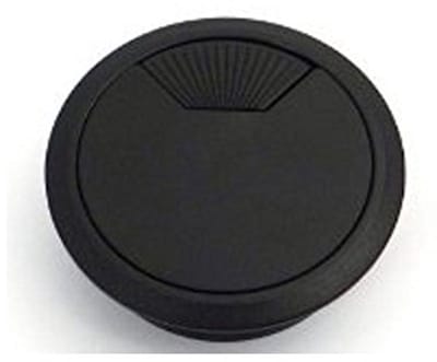 2 stuks SOTECH kabeldoorlaat, kunststof zwart, boormaat Ø 59 mm