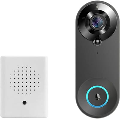 Videodeurbel Camera - Slimme Deurbel - Veiligheid Thuis - Bewegingsdetectie - 1080P FHD - Zwart
