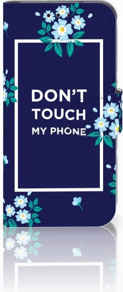 Samsung Galaxy S10e Portemonnee Hoesje Flowers Blue DTMP
