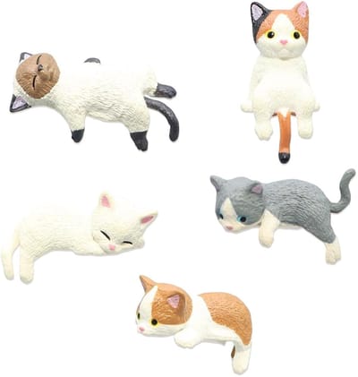 Dailygoods - Set van Schattige Mini Kattenfiguren voor Auto-interieurdecoratie