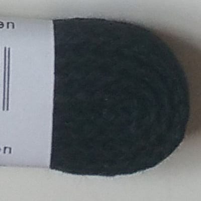 Bergal Veters - 120 cm. Zwarte ronde Cord gewoven schoenveters - medium dik - 1 paar