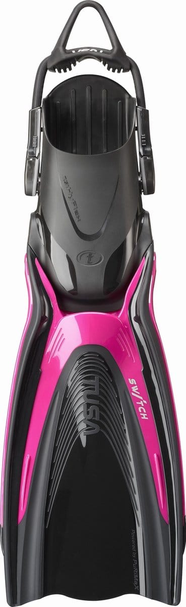 TUSA Hyflex Switch Duikvinnen - High-Performance zwemvinnen met efficiënte krachtoverdracht - Zwart/Roze - Maat M (40–44) - (26–28 cm) - SF-0104 M RP