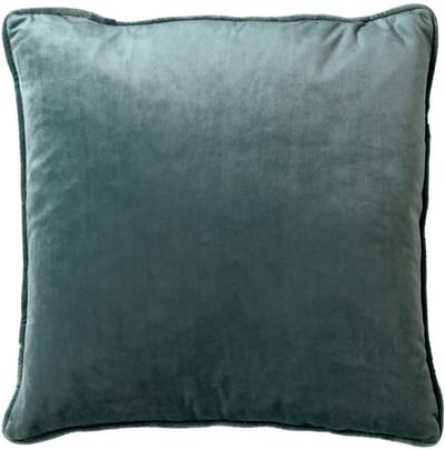 Dutch Decor FINN - Kussenhoes 60x60 cm - velvet - effen kleur - Sagebrush Green - groen - met rits - zonder binnenkussen