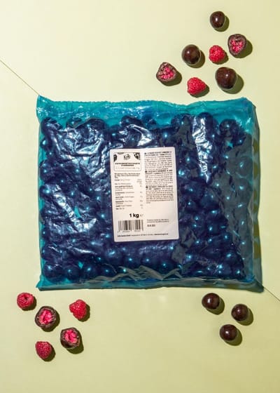 KoRo | Gevriesdroogde frambozen met pure chocolade 1 kg