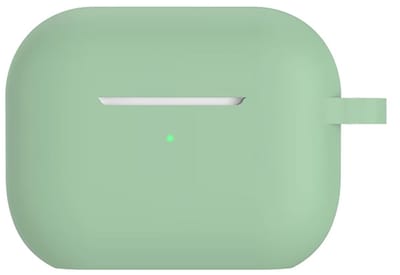 Lichtgroen hoesje geschikt voor AirPods 4 - Siliconen hoesje voor AirPods - Groen - Softcase - CHPN