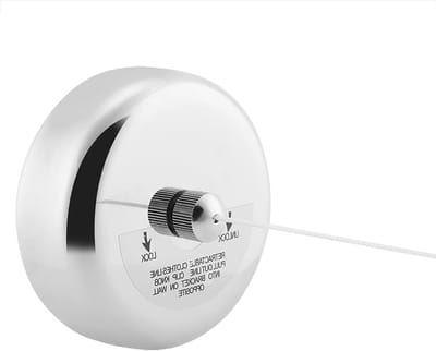 Uittrekbaar roestvrijstalen droogrek tot 2,8 m, 10 kg capaciteit, ideaal voor binnen en buiten, zonder boren
