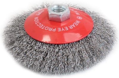 staalborstelschijf - 125mm - staalborstel - m14 - draadborstel - staal borstel voor de slijptol