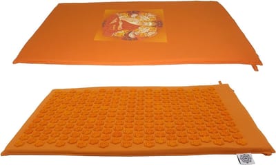 Green Tree - acupressuur mat - spijkermat - shakti mat - massage mat - drukpunten mat - Boeddha - Oranje