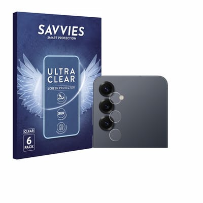 Savvies - Screenprotector voor Samsung Galaxy S25 Enterprise Edition (ALLEEN Camera Lens) - Folie Beschermfolie transparant 6 Stuks