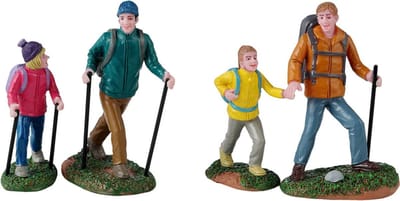 Lemax - Father And Daughter Hikers - Set van 4