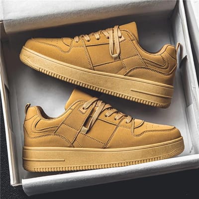 Heren Klassieke Gele Board Schoenen Zwart Lage Top Sportschoenen Vetersluiting Platte Zool Jeugd Skateboard Schoenen Jongens Casual Sneakers 44