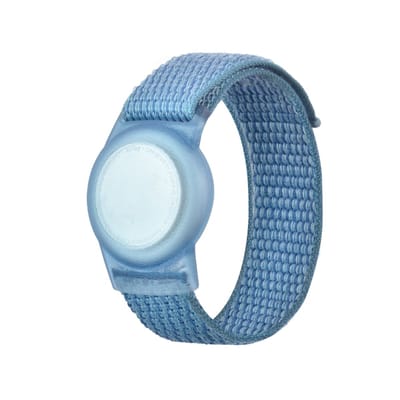 Airtag armband Polsband horloge - Airtag Sleutelhanger - Airtag Polsband Voor Kinderen - Airtag Armband - Airtag Apple - Klittenband - Airtag Houder - Airtag Hoesje - blauw