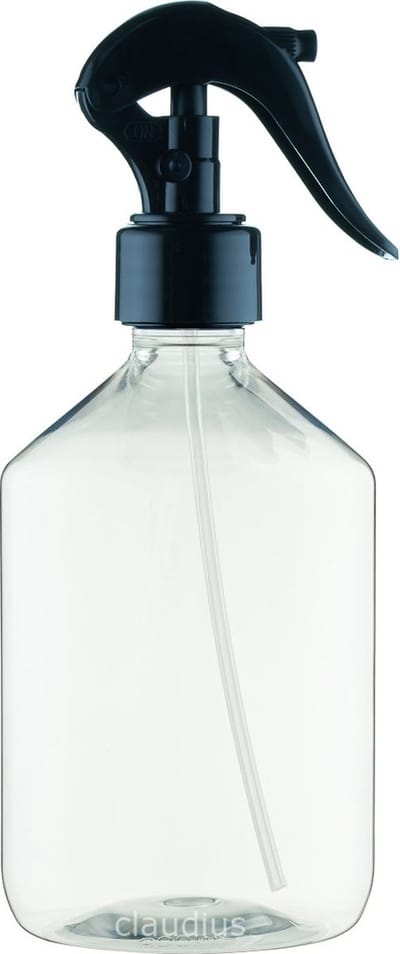 Lege Plastic Fles Apothekersfles 500 ml PET - Transparant - met luxe verstuiverdop - set van 10 stuks - navulbaar - leeg