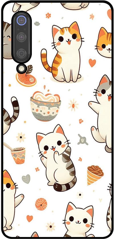 Smartphonica Telefoonhoesje Geschikt voor Xiaomi Mi 9 met katten opdruk - TPU backcover case cat design geschikt voor Xiaomi Mi 9