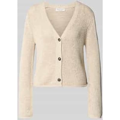 marc o'polo - Dames cardigan - Maat L - Vrouwen - Beige - katoen