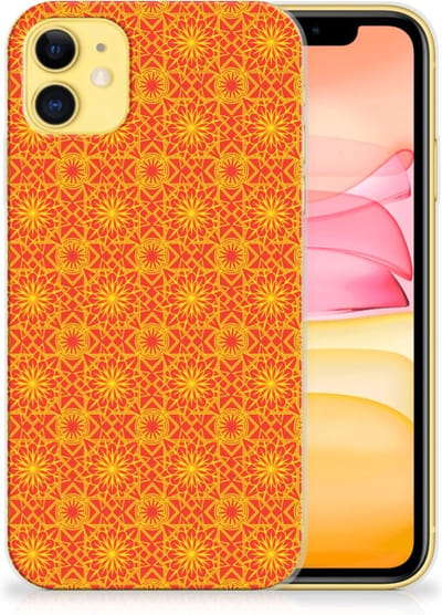 Apple iPhone 11 TPU bumper Batik Oranje
