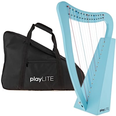 playLITE 15-snarige Harp van Gear4music, Blauw