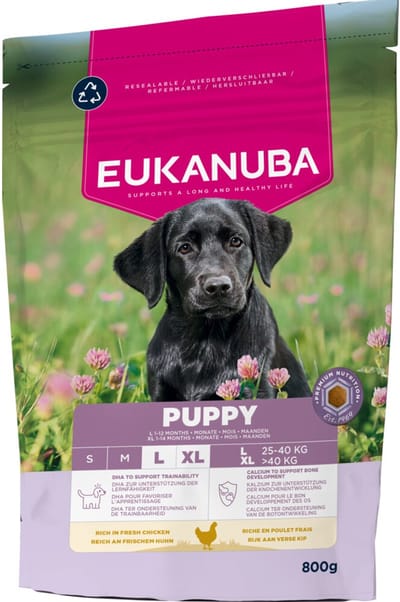 Eukanuba Hondenvoer Droog Life Care Dog Puppy Large Kip - 800 gr