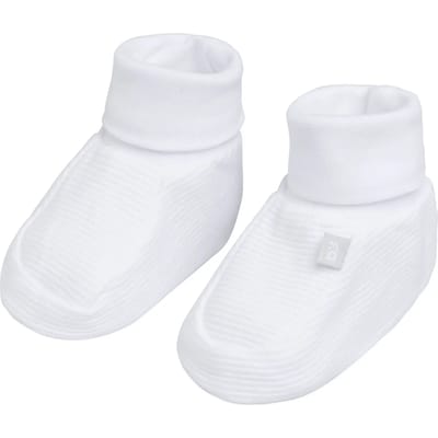 Baby's Only Slofjes Pure - Wit - 3-6 mnd - 100% ecologisch katoen - GOTS