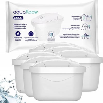 6x Aquafloow Waterfilters voor Brita - voor Waterkan - waterfilters voor Brita Maxtra, Style, Merella Cool, Mavea