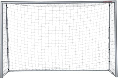 Voetbaldoelen - Weerbestendige - Robustes Netz - Stabiler Metallrahmen - 300 x 200 x 120 cm - Einfacher Aufbau - Outdoor Voetbaldoelen voor Volwassenen en Kinderen - Metaal - Grijs