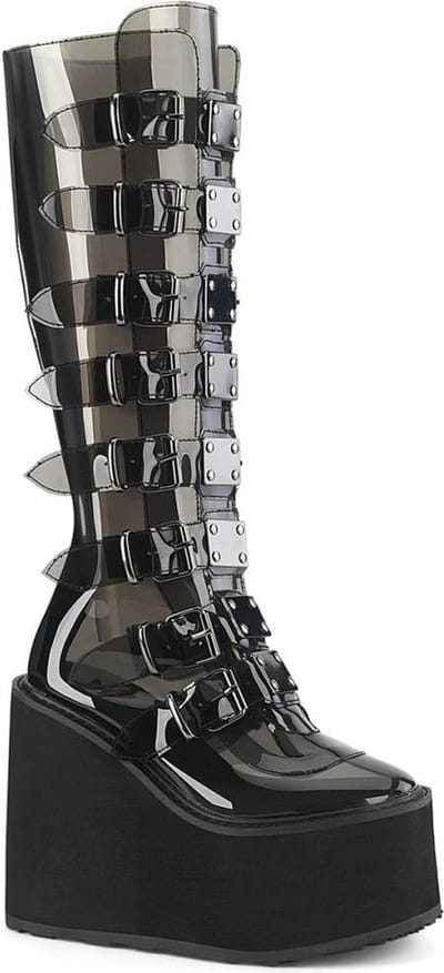 DemoniaCult Plateau Laarzen -37 Shoes- SWING-815C US 7 Zwart