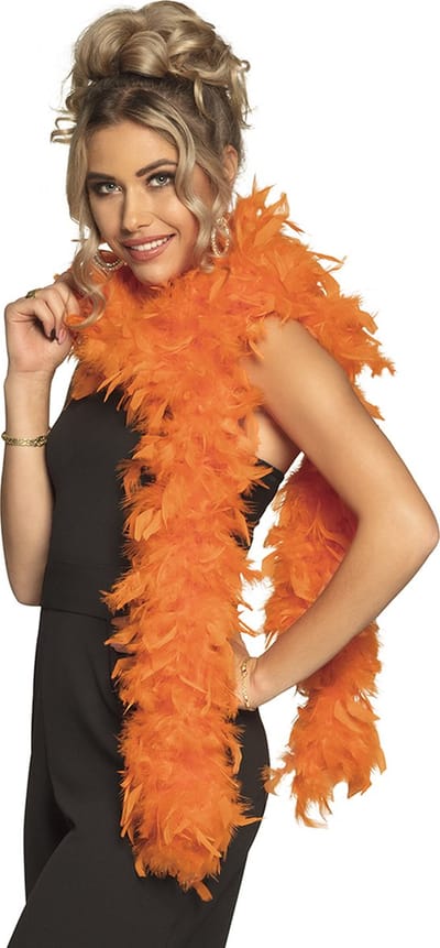 Boland - Verenboa 80 g oranje Oranje - Volwassenen - Unisex - Showgirl - Koningsdag - Holland - Supporter