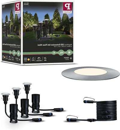 Grondspots Set - Buitenverlichting Spots - Tuin Verlichten - Uitbreidbaar Systeem - 3 Stuks - Zilver