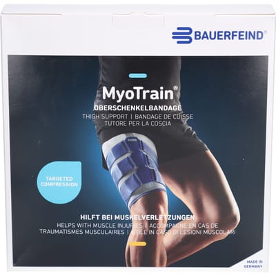 Bauerfeind MyoTrain Dijbeenbrace Bovenbeenbrace - 4 - Universeel - Grijs
