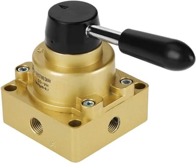 3-positie 4-weg pneumatische luchtbedieningsklep met 1/4" PT-aansluiting voor optimale controle