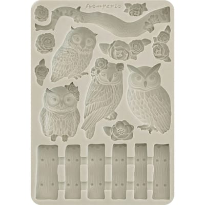 Stamperia Siliconen Mal A5 - The Owl's House - Uilen & Takken
