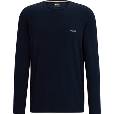 Shirt met lange mouwen en labelstitching, model 'Mix&Match'