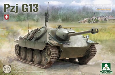 Takom Modelbouwpakket Militaire voertuigen - 2177 Pzj G13 Tank Plastic - 1:35 - Modelbouw