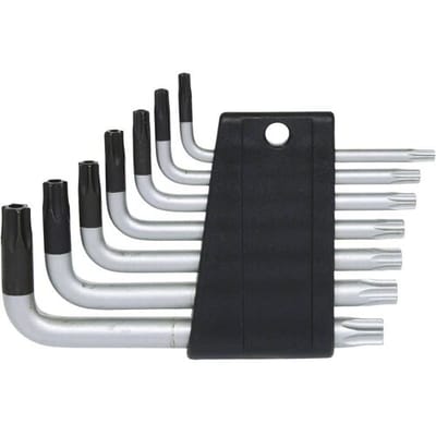 KS Tools 151.4150 TX Haakse schroevendraaierset T 10, T 15, T 20, T 25, T 27, T 30, T 40 7-delig