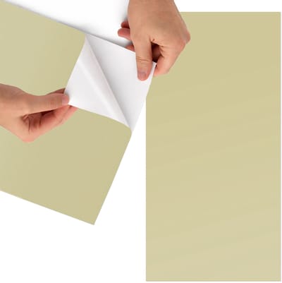 Tulup Meubelfolie - Pastelgeel Meubel Wrap Folie - 65x130 cm - Romig Meubelfolie - Decoratiefolie - Minimalist Meubelfolie - Meubel Wrap Folie - Woonkamer decoratie - Achtergronden en patronen