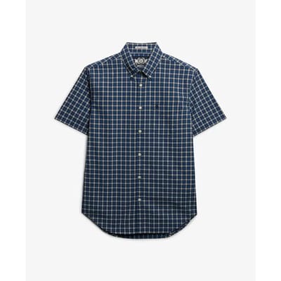 Superdry Preppy Poplin Overhemd Met Korte Mouwen Blauw XL Man